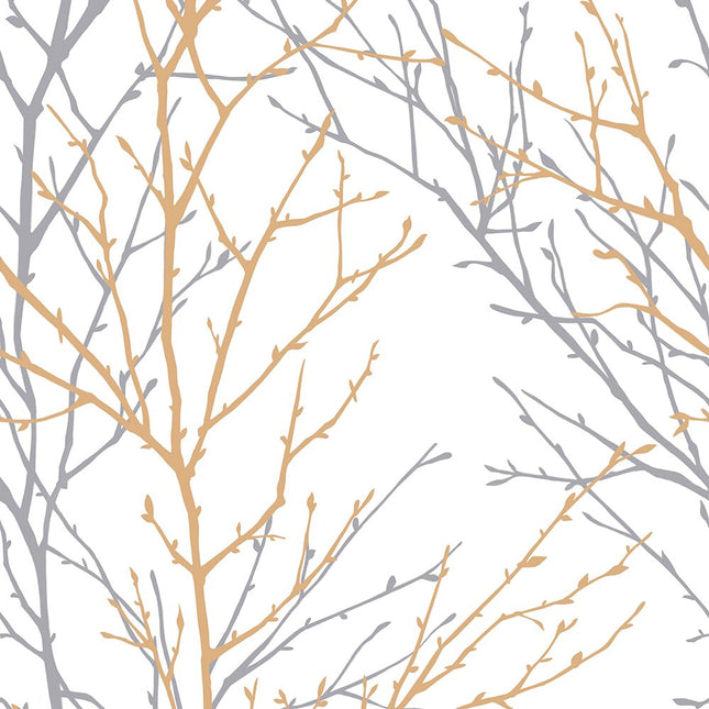 Udendørs gardin med moderne grenmønster