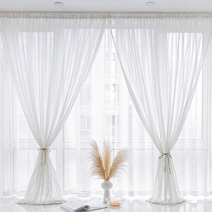 Let gardin med velcro og striber