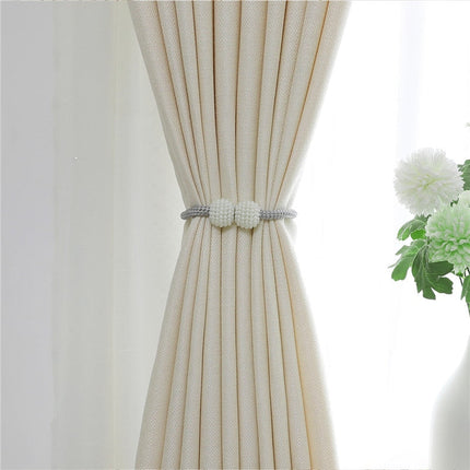 Mørklægningsgardin i elegant beige fløjl