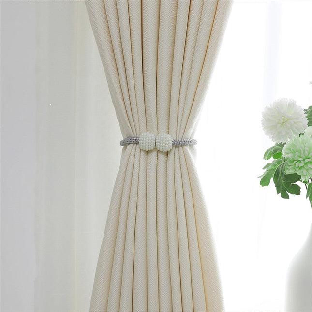 Mørklægningsgardin i elegant beige fløjl