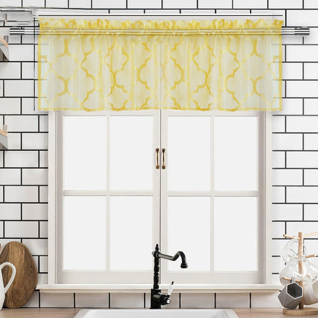 Kort cafégardin til køkkenvindue