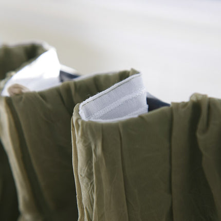 Dobbeltlags gardin med voile til soveværelse