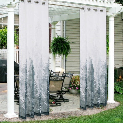 Let udendørs gardin med skovmotiv