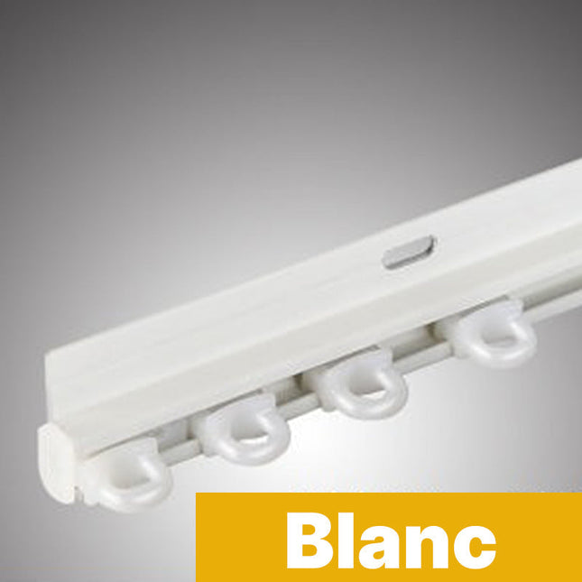 Sort gardinskinne til nem loftmontering