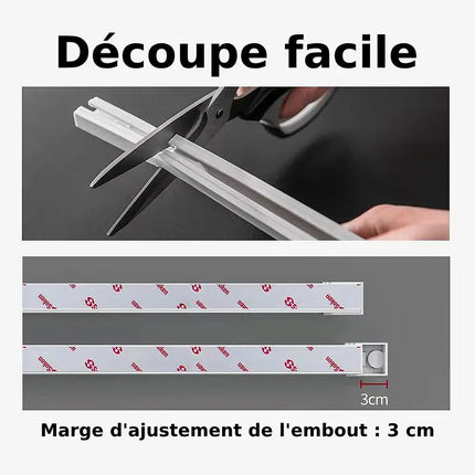 Selvklæbende gardinskinne uden boring