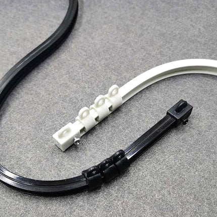 Bøjelig gardinskinne til skæve vinkler