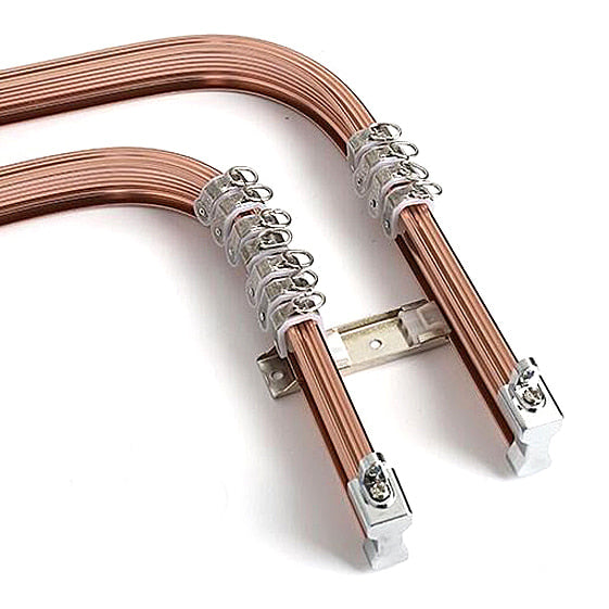 Fleksibel gardinskinne til loft og væg