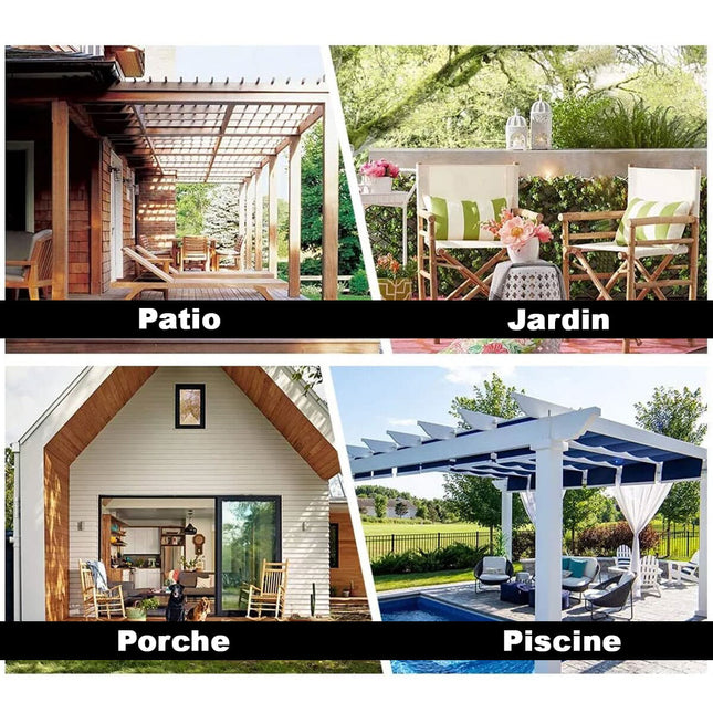 Vandafvisende udendørs gardin til pergola