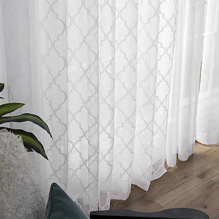 Transparent gardin med marokkansk mønster