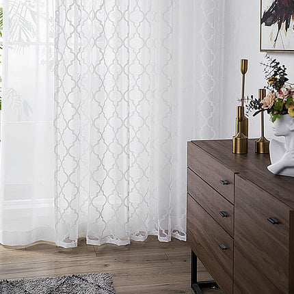 Transparent gardin med marokkansk mønster