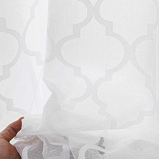 Transparent gardin med marokkansk mønster