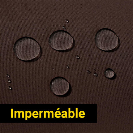 Chokoladebrunt udendørs gardin til terrasse