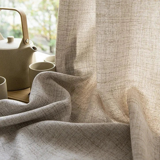 Let gardin beige med kant