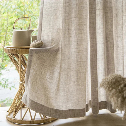 Let gardin beige med kant