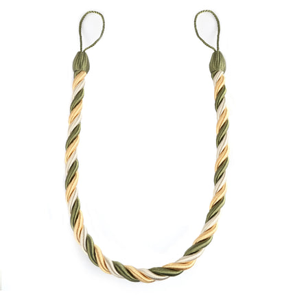 Dekorativt gardinbånd flettet af reb