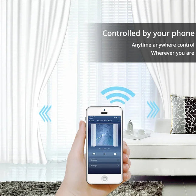 Motoriseret gardinskinne til smart home
