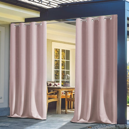 Udendørs gardin til altan med øjer