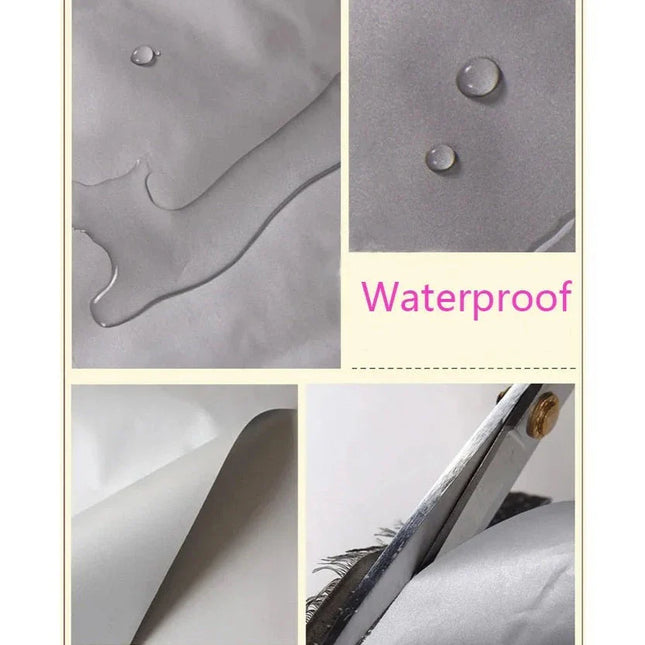 Sort mørklægningsstof med sølvbelægning