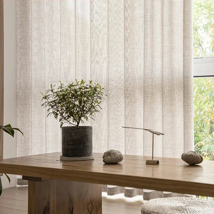 Let gardin beige med kant