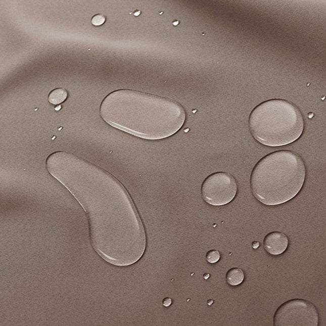 Brunt udendørs gardin med stropper