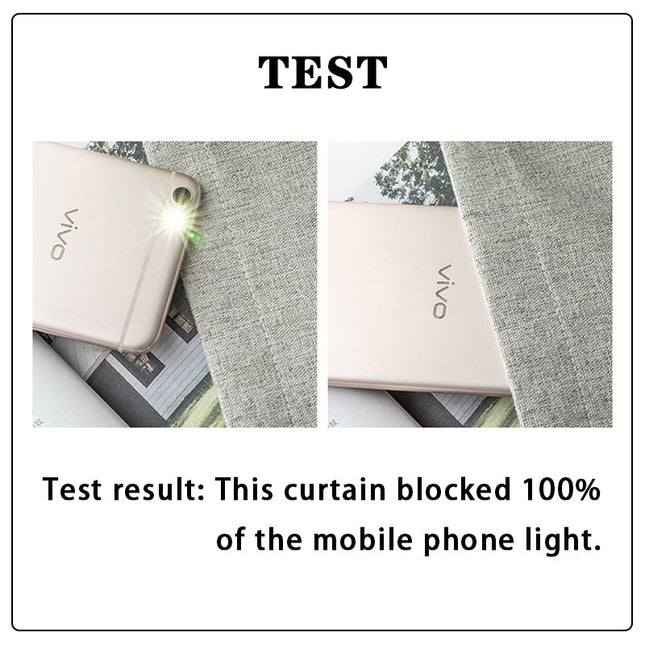 Mørklægningsgardin med subtil vævet tekstur