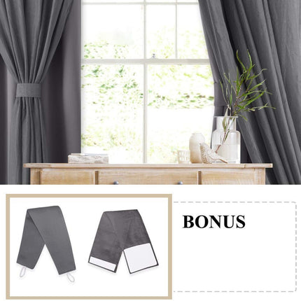 Dobbelt mørklægningsgardin med transparent lag