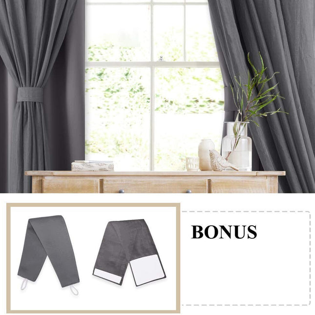 Dobbelt mørklægningsgardin med transparent lag