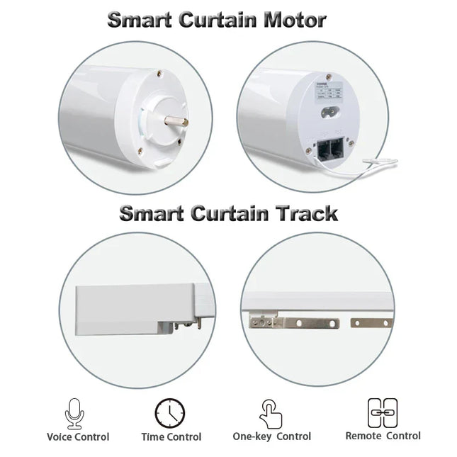 Motoriseret gardinskinne til smart home