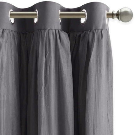 Dobbelt mørklægningsgardin med transparent lag