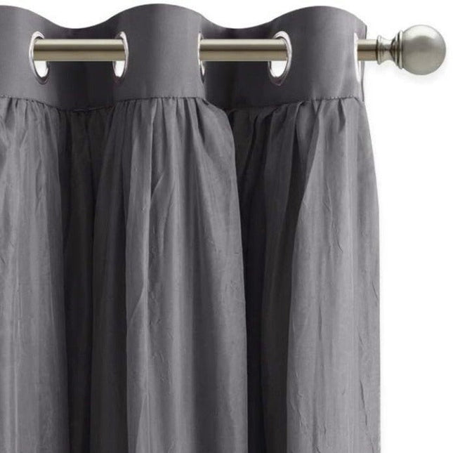 Dobbelt mørklægningsgardin med transparent lag