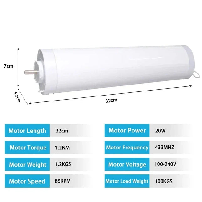 Motoriseret gardinskinne til smart home