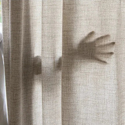 Let gardin beige med kant
