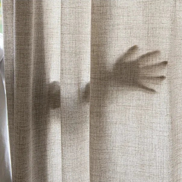 Let gardin beige med kant