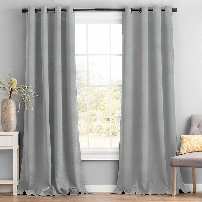 Mørklægningsgardin med moderne vævet struktur