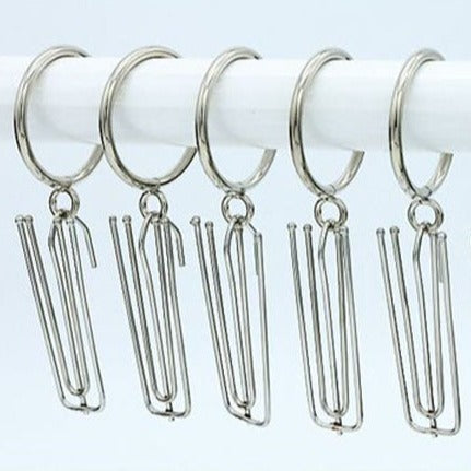 Gardinringe i metal med antik finish