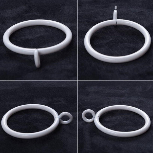 Gardinringe i metal med antik finish