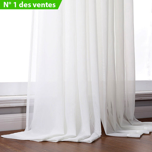 Enkelt og klassisk transparent gardin