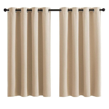 Vandafvisende beige gardin til udendørs brug