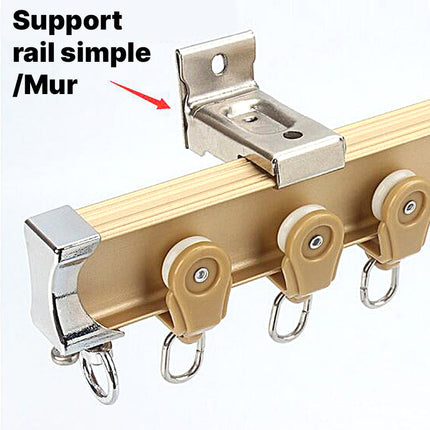 Gardinskinne til loftmontering med glidere