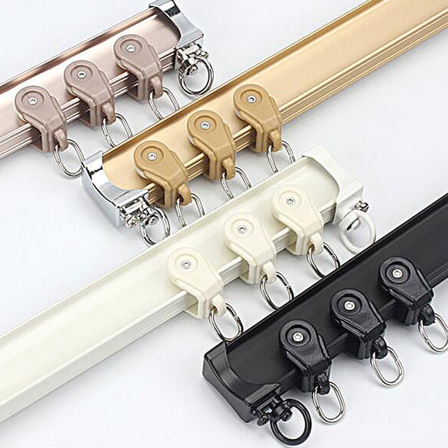 Gardinskinne til loftmontering med glidere