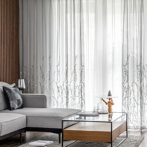 Let gardin med broderede grene