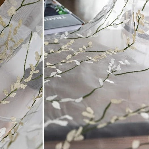 Let gardin med broderede grene