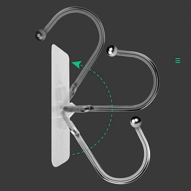 Stærke selvklæbende kroge i stål