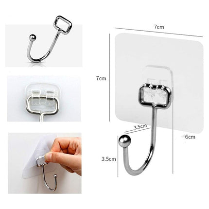 Stærke selvklæbende kroge i stål