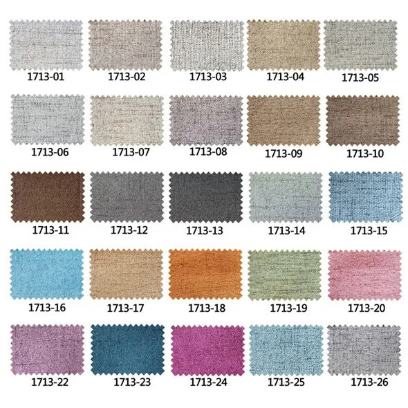 Gråt gardin med hørlook struktur