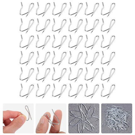 Gardinkroge i metal til rynkebånd