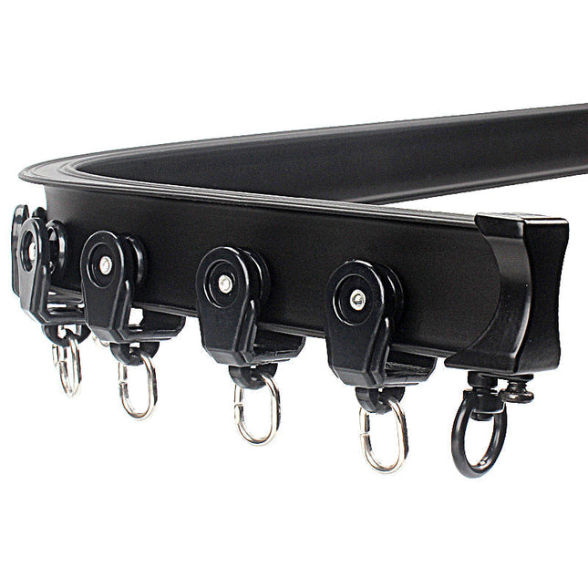 Gardinskinne til loftmontering med glidere