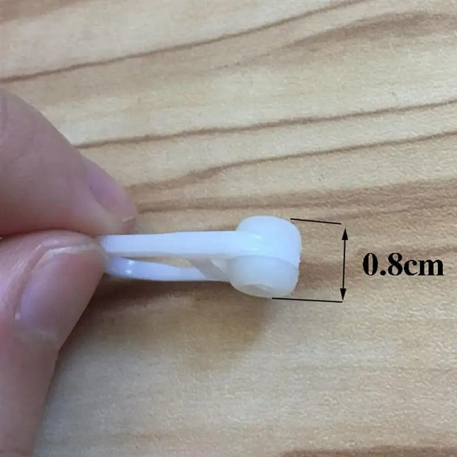 Gardinhægter i plast til rynkebåndsgardin