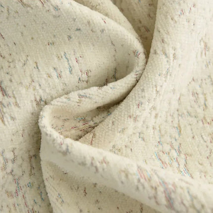 Råhvidt gardin med rustik tekstur