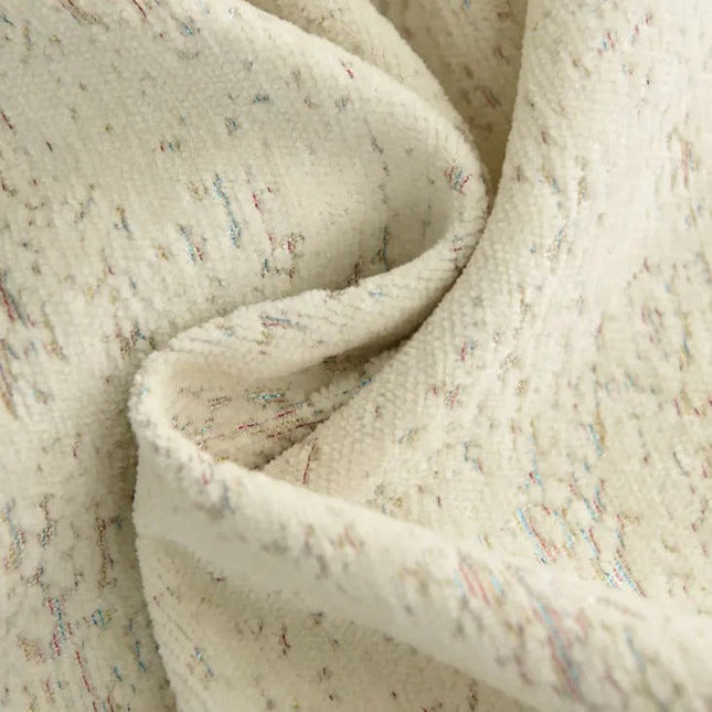 Råhvidt gardin med rustik tekstur